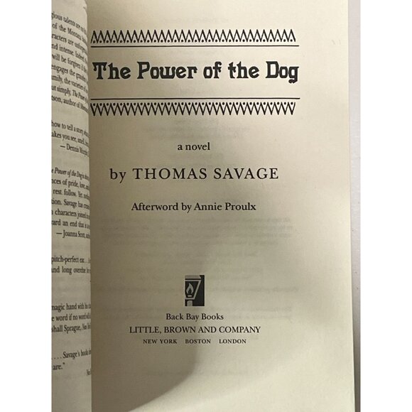 The Power of the Dog Thomas Savage Western Drama Novel Paperback Book - Picture 5 of 6